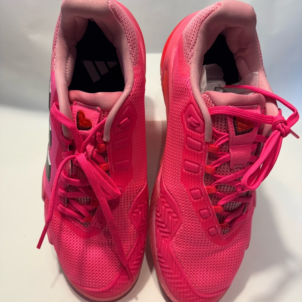 Adidas Barricade 13 Women’s Tennis Shoes Pink Size 10 new - Picture 2 of 9